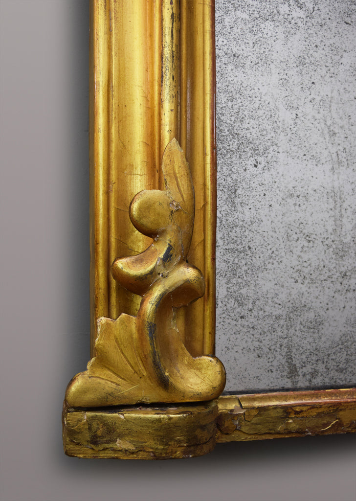 Late 19th Century English Giltwood Overmantel Mirror