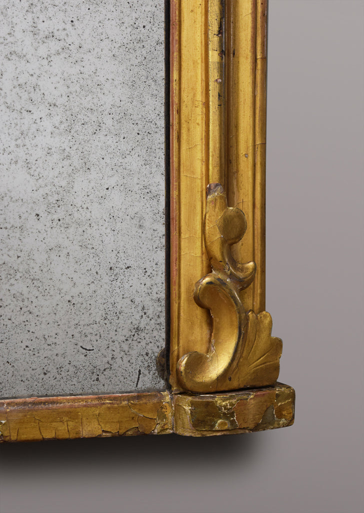 Late 19th Century English Giltwood Overmantel Mirror