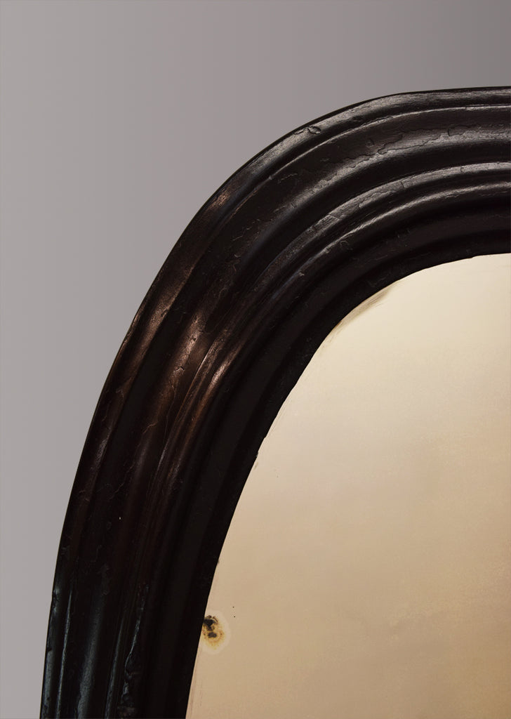 Ebonised Overmantel Mirror