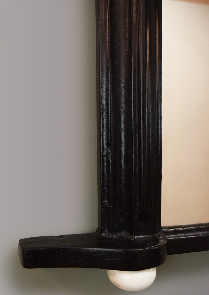 Ebonised Overmantel Mirror