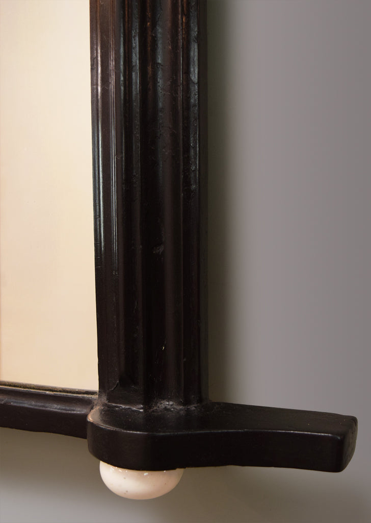 Ebonised Overmantel Mirror