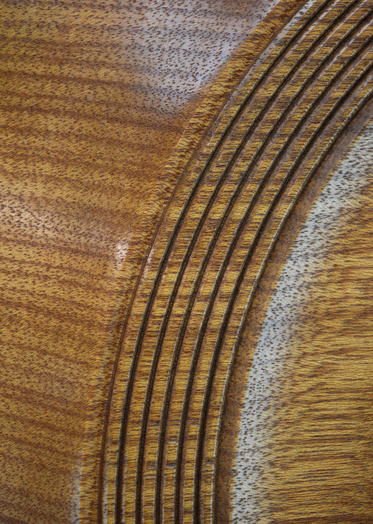 Walnut Round Mirror