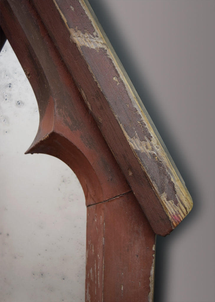 Impressive Large Gothic Triptych Window Mirrors