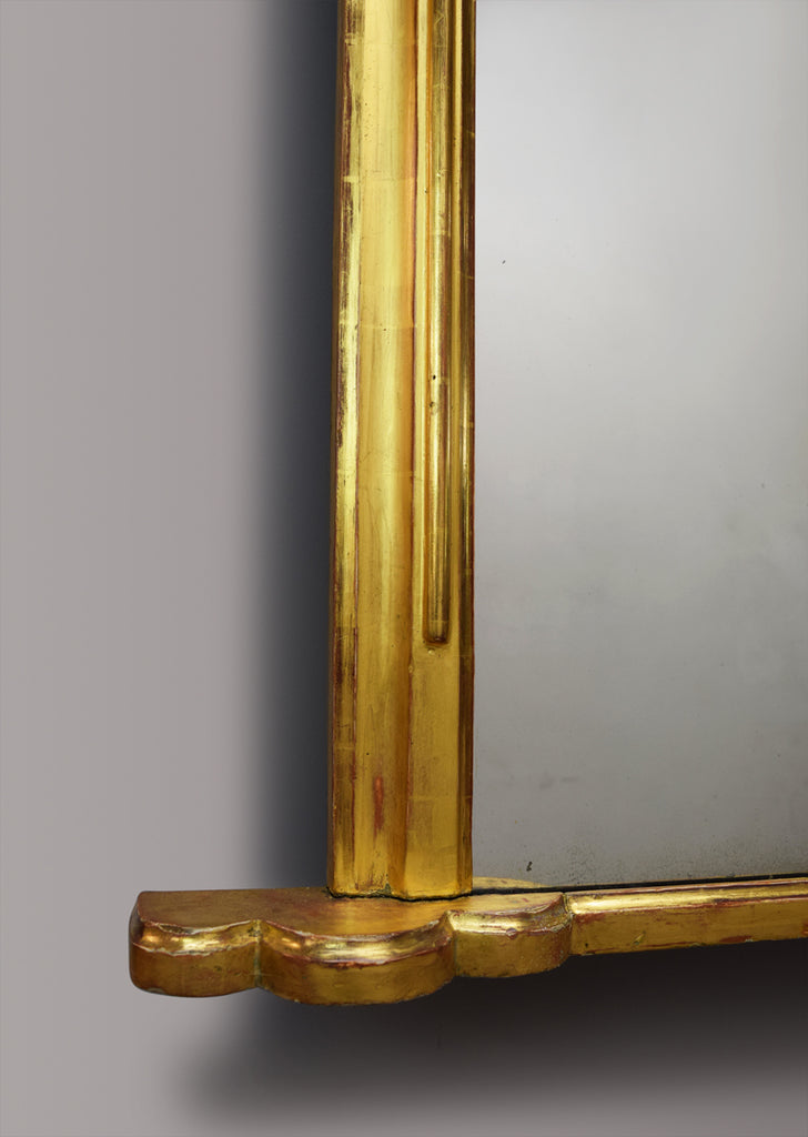 English Gilt Overmantel Mirror