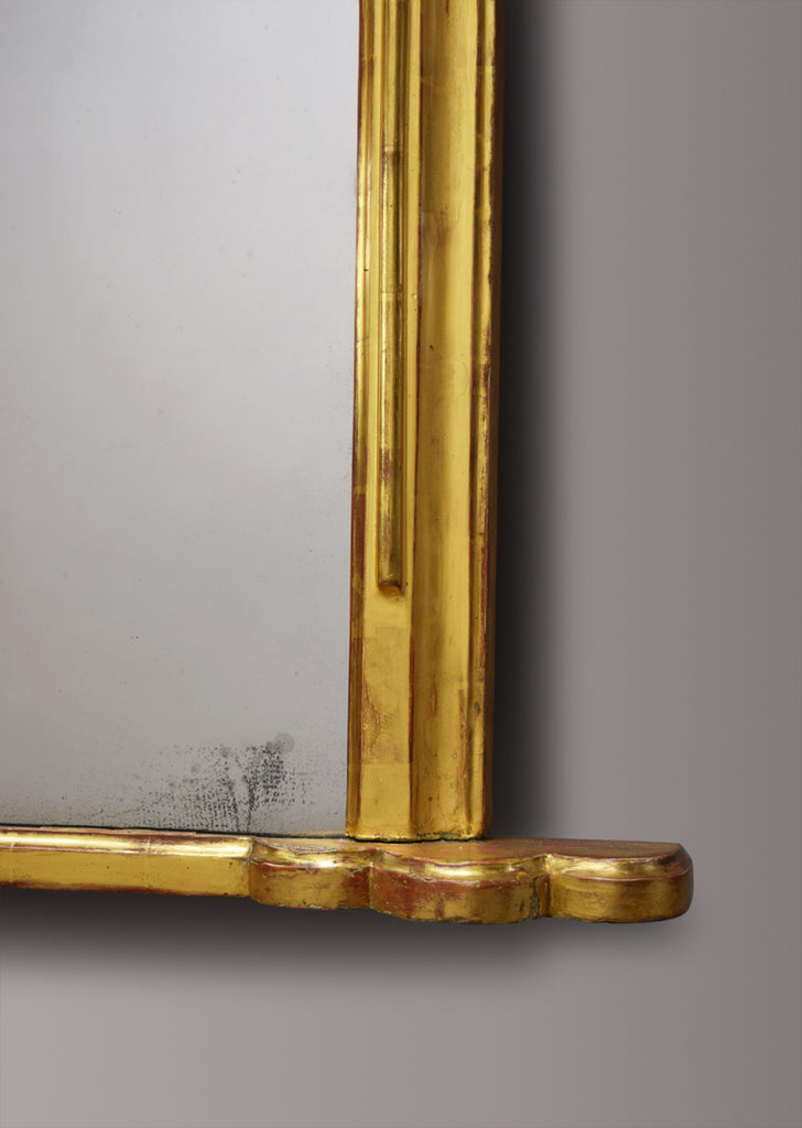 English Gilt Overmantel Mirror