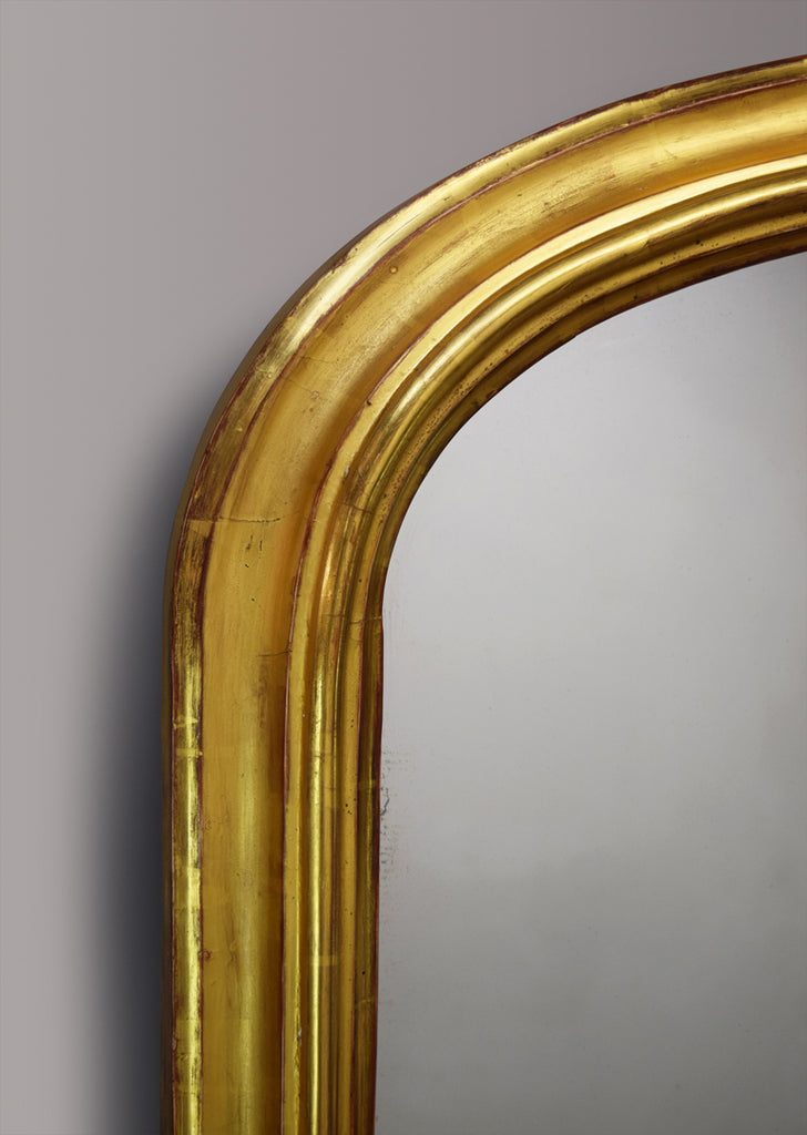 English Gilt Overmantel Mirror