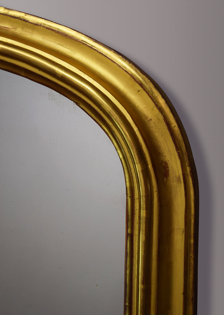 English Gilt Overmantel Mirror