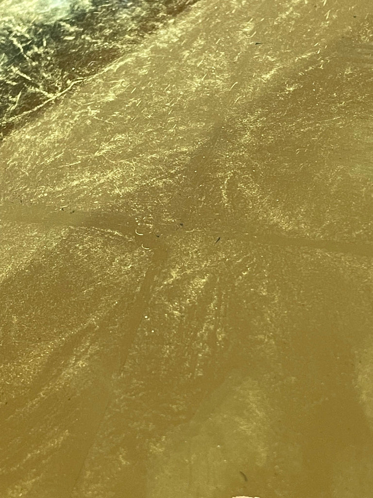 22ct Gold Leaf on Clear Sample