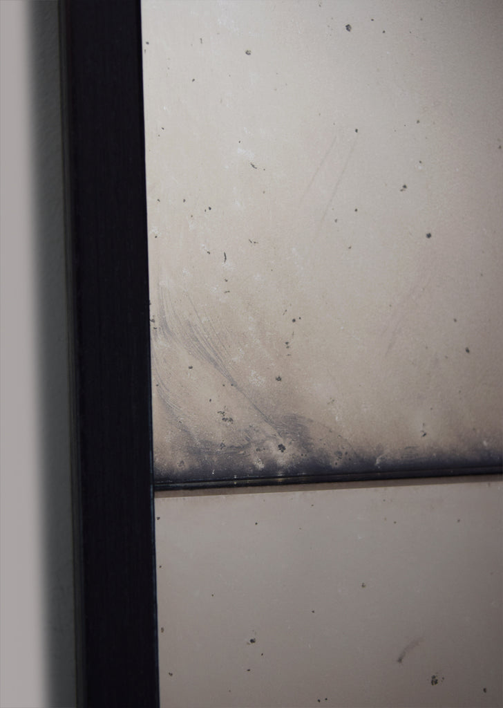 Framed Panelled Foxed Mirror