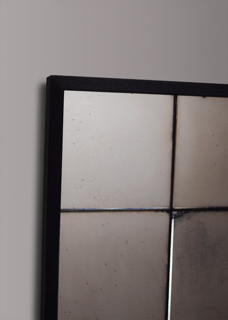 Framed Panelled Foxed Mirror