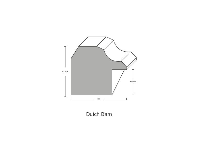Bronzed Dutch Barn Moulding