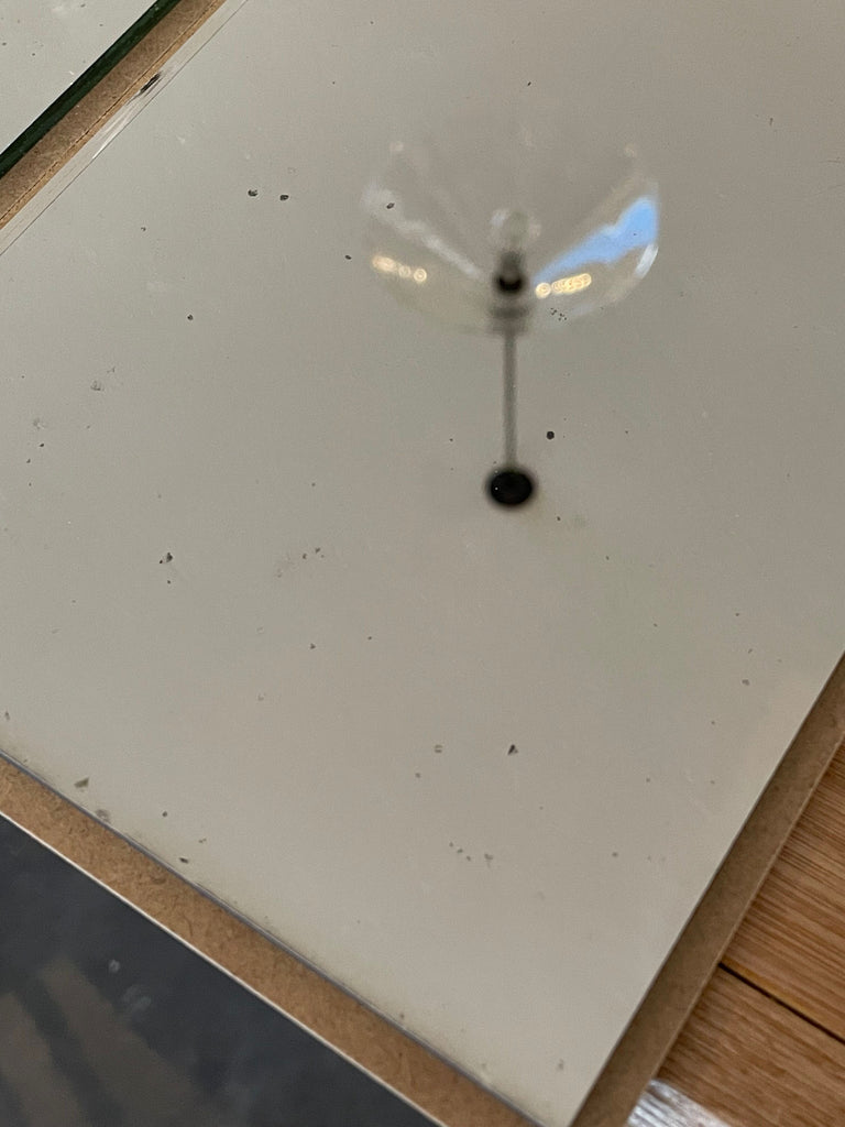 Foxed on Clear Finish