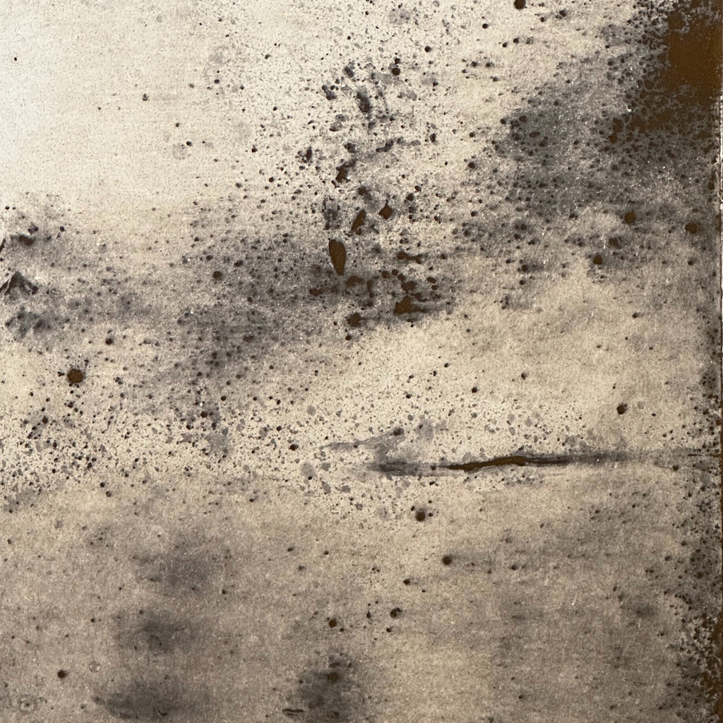 Heavily Oxidised with Bronze Backing Paint Sample