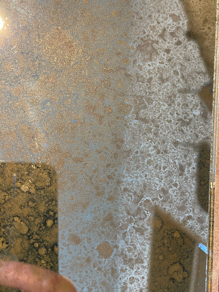 Really Rough with Gold Backing Paint Sample