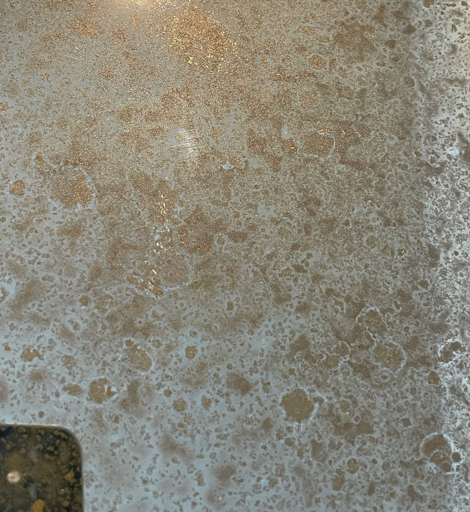 Really Rough with Gold Backing Paint Sample