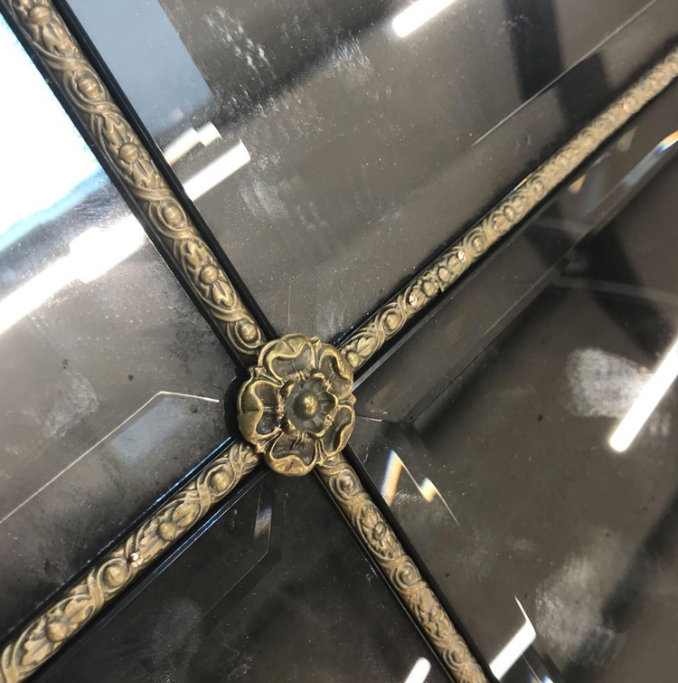 Cast Brass Tudor Rose