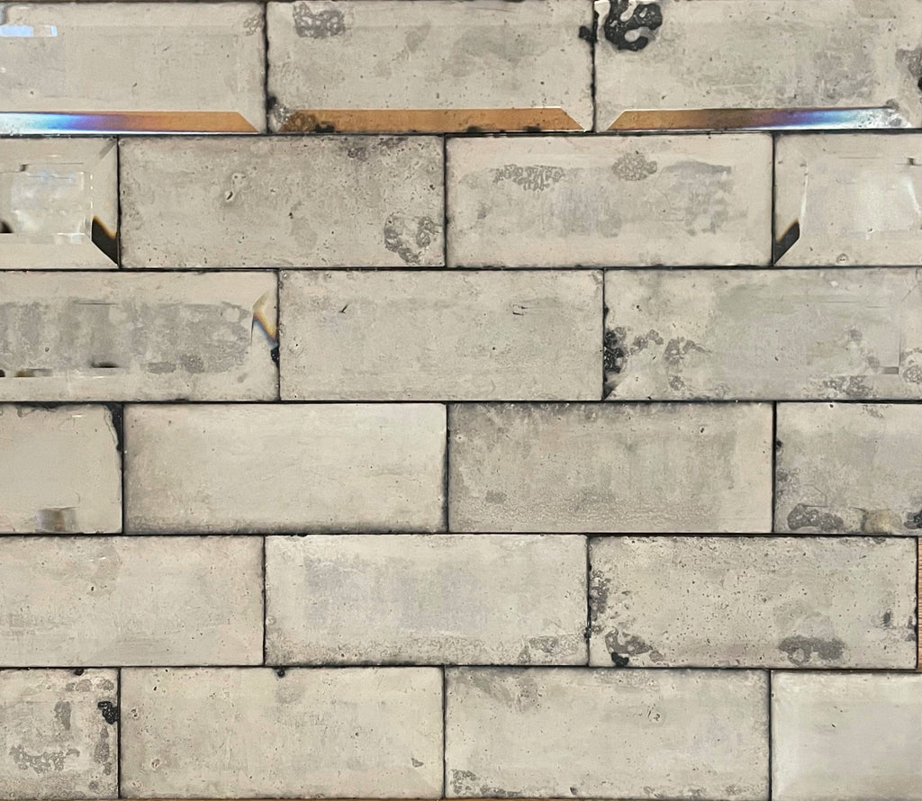 Bevelled Antique Mirror Tiles - Short