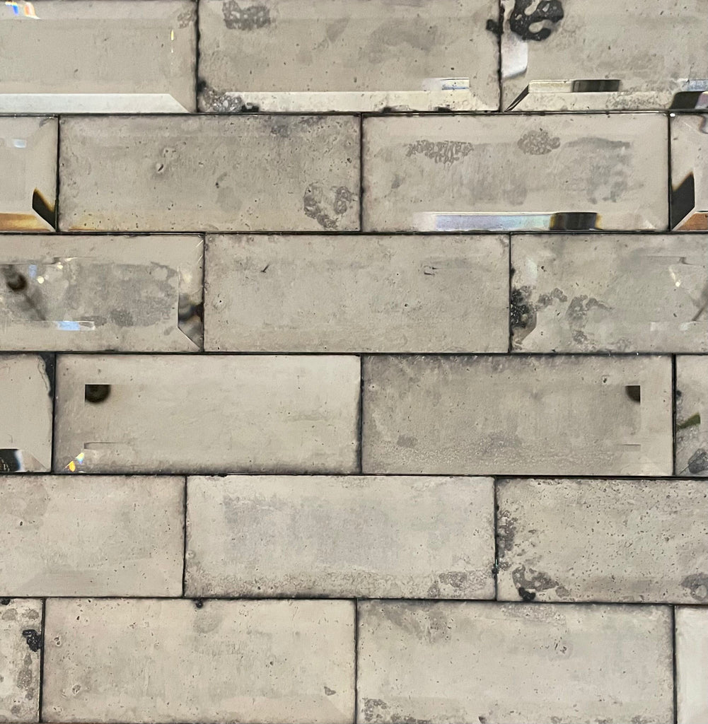 Bevelled Antique Mirror Tiles - Short