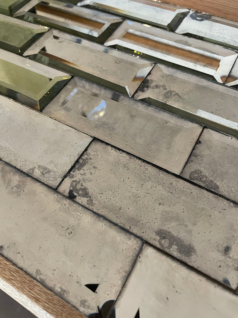 Bevelled Antique Mirror Tiles - Short