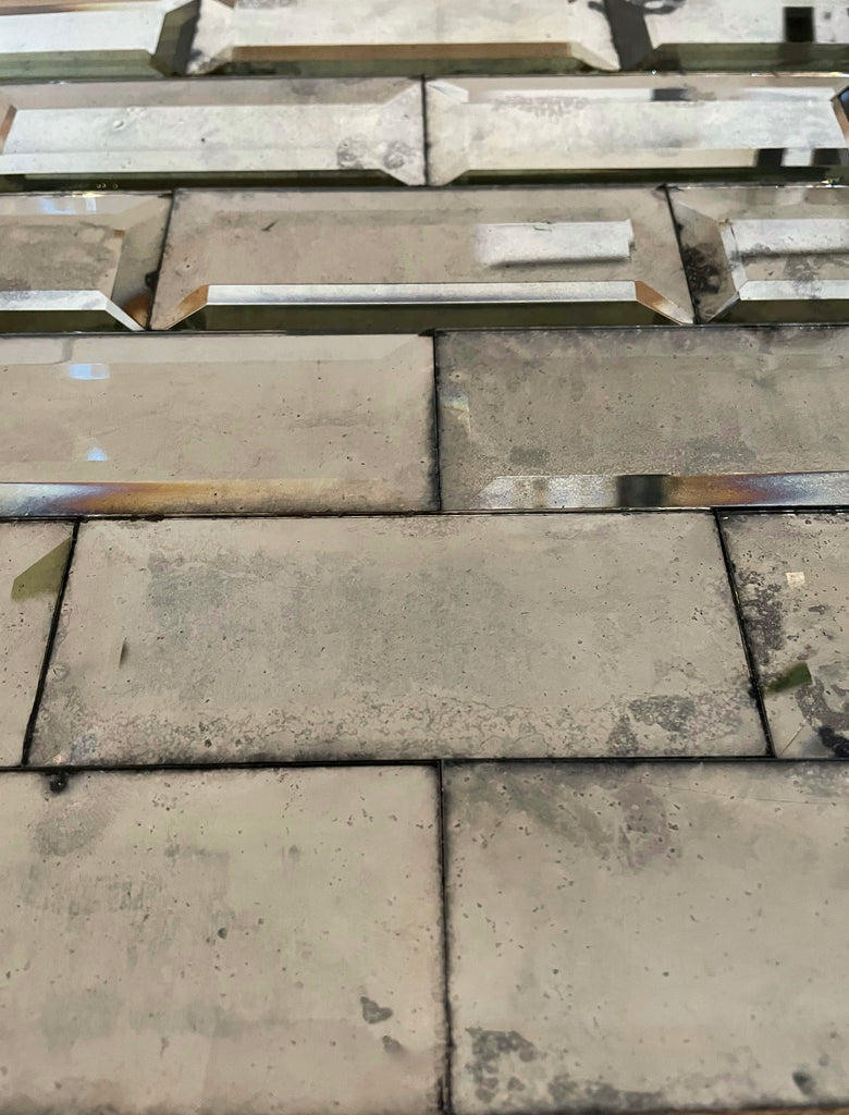 Bevelled Antique Mirror Tiles - Short