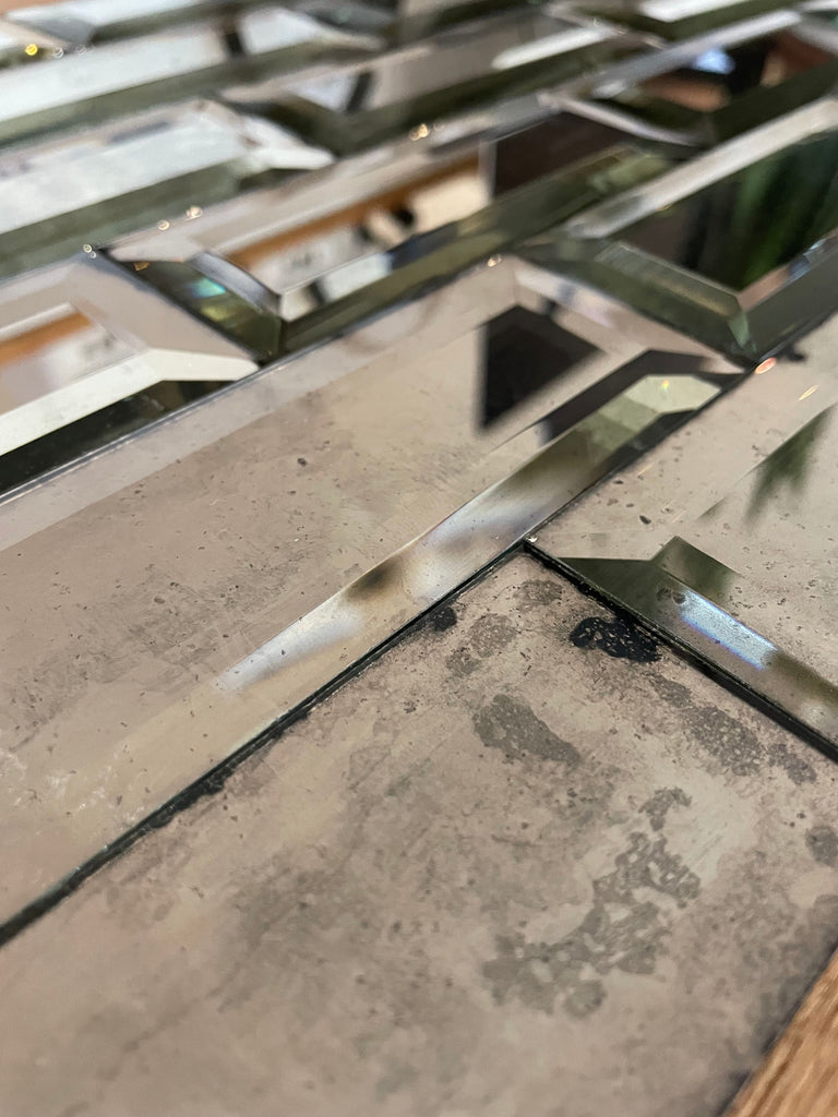 Bevelled Antique Mirror Tiles - Short