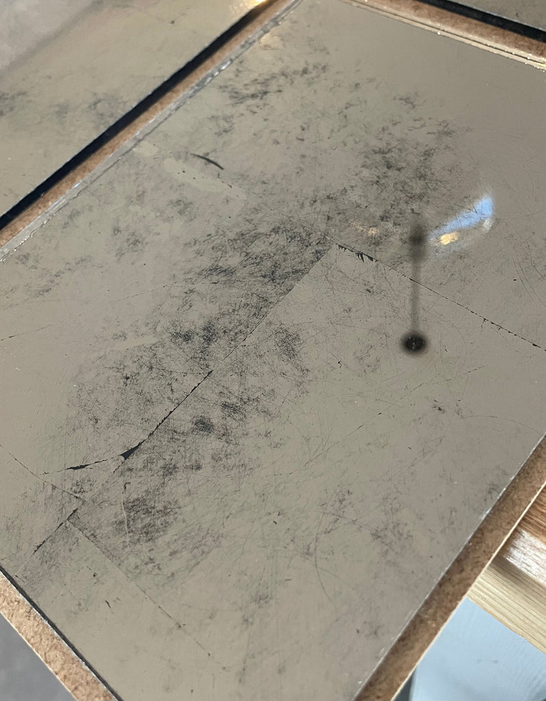 Silver Leaf on Bronze Weathered Sample