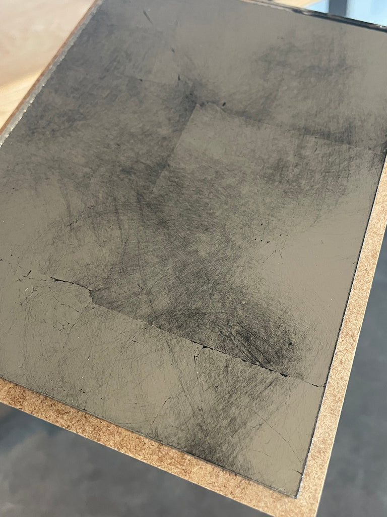 Silver Leaf on Bronze Weathered Sample