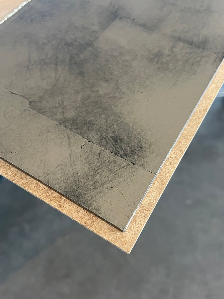 Silver Leaf on Bronze Weathered Sample