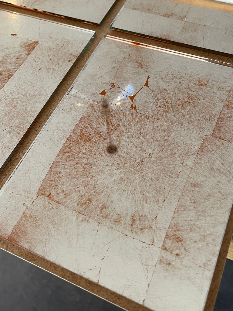 Silver Leaf Weathered Copper Sample