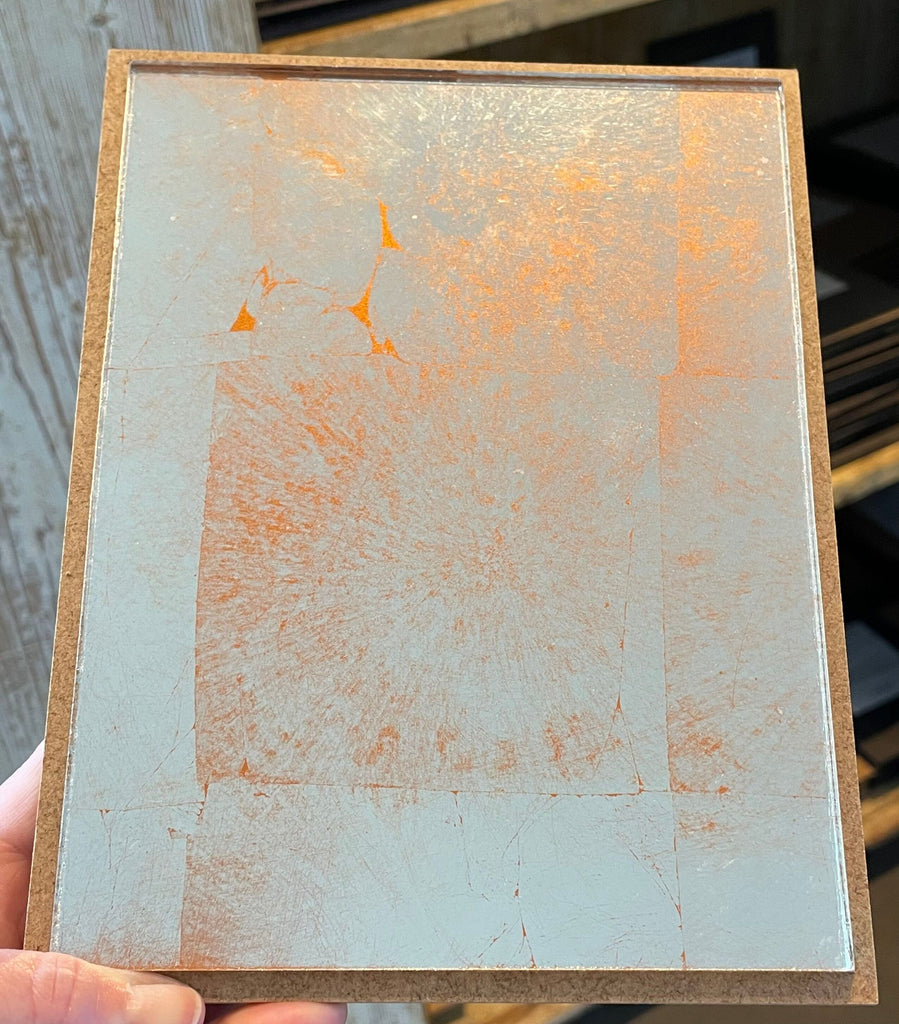 Silver Leaf Weathered Copper Sample