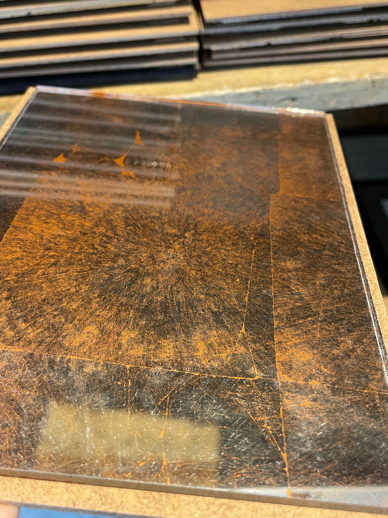 Silver Leaf Weathered Copper Sample