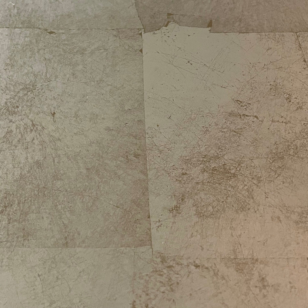 Silver Leaf Weathered Gold on Bronze Tinted Glass Sample