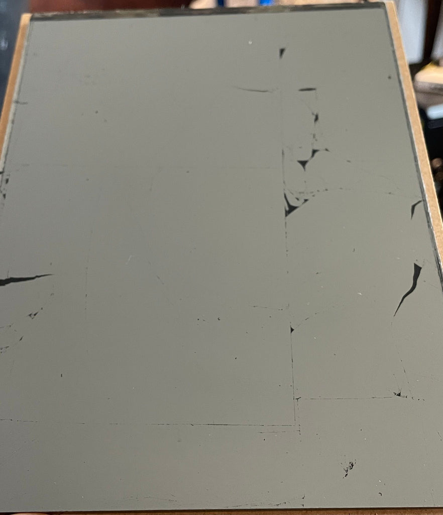 Silver Leaf on Grey Sample