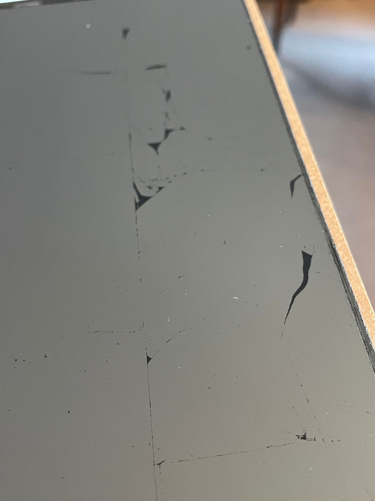 Silver Leaf on Grey Sample