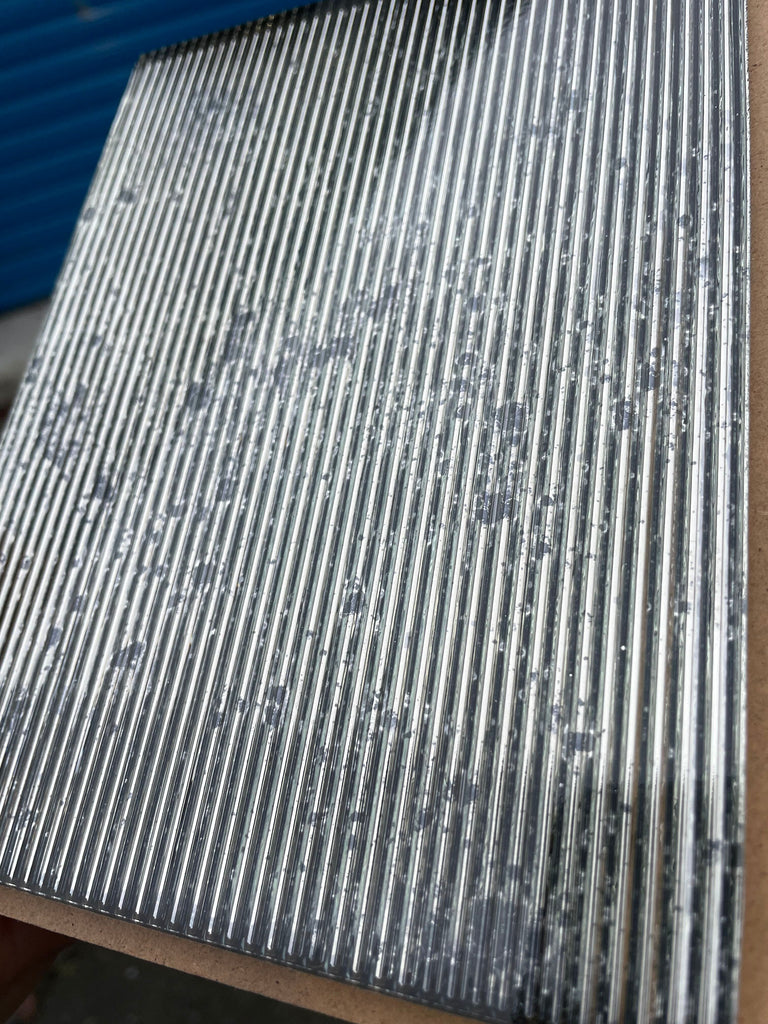 Vintage on Ribbed Glass Sample