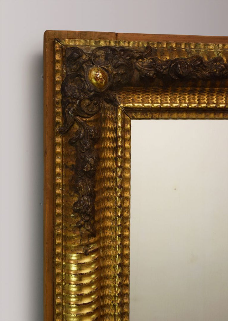 Late 19th Century French Silver Gilt Mirror