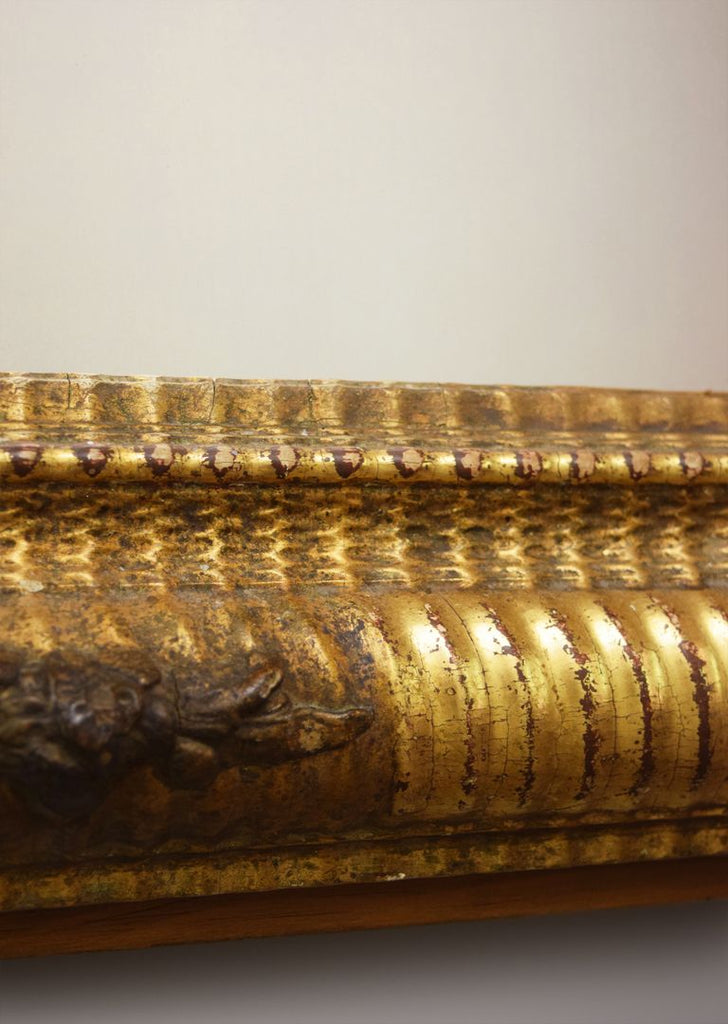 Late 19th Century French Silver Gilt Mirror
