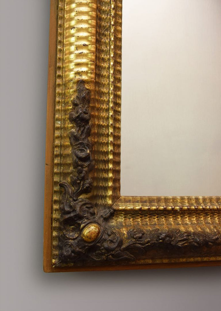 Late 19th Century French Silver Gilt Mirror