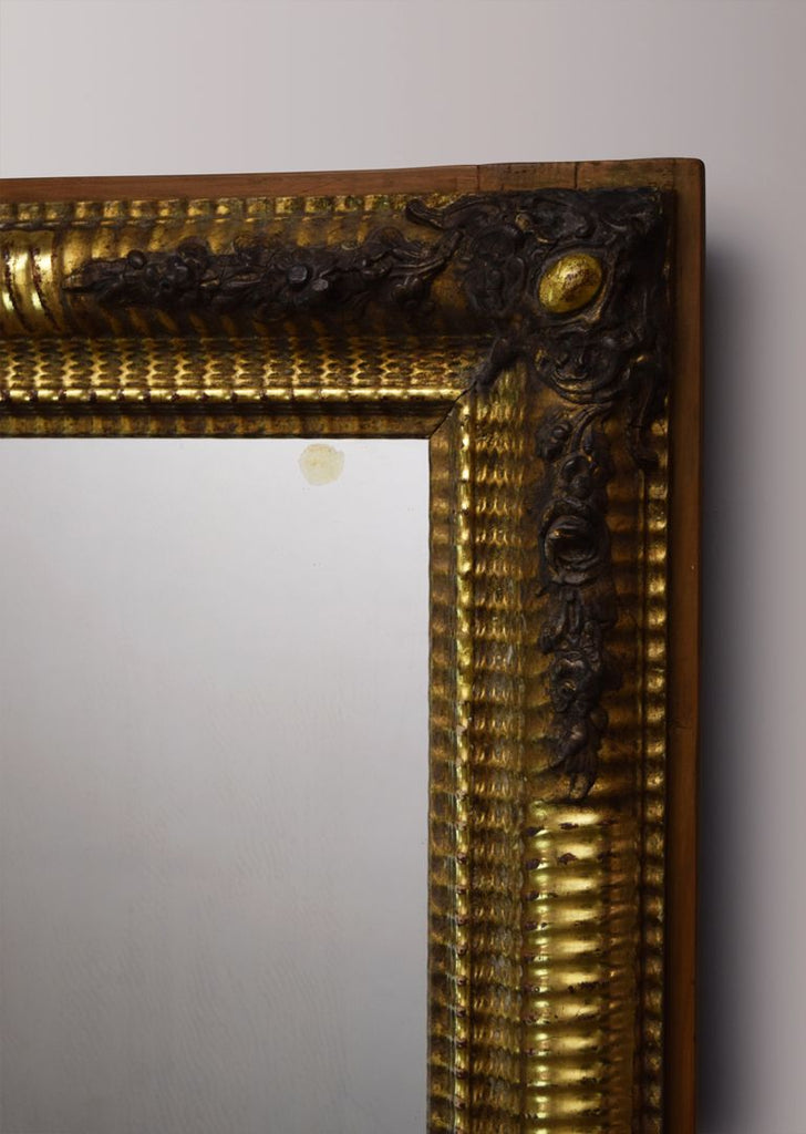 Late 19th Century French Silver Gilt Mirror