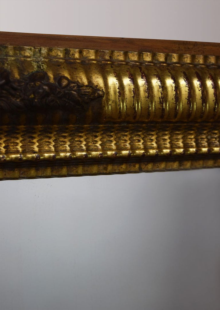 Late 19th Century French Silver Gilt Mirror