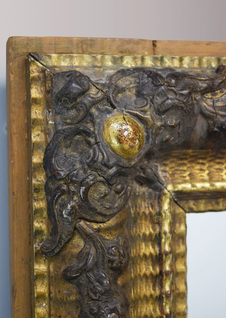 Late 19th Century French Silver Gilt Mirror