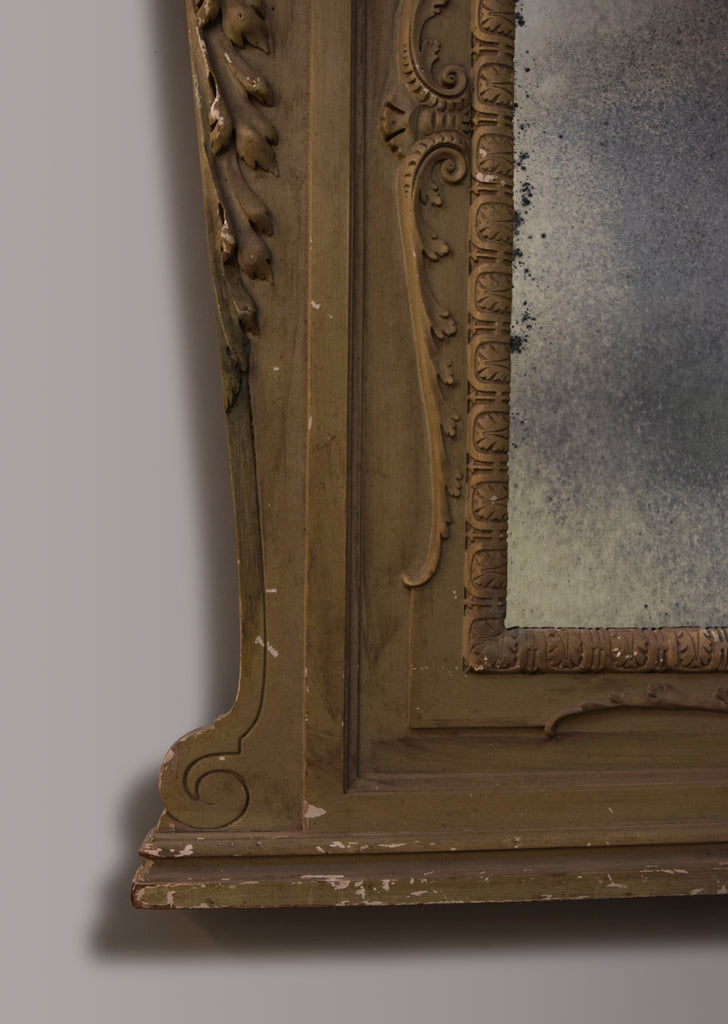 Painted English Overmantel Mirror