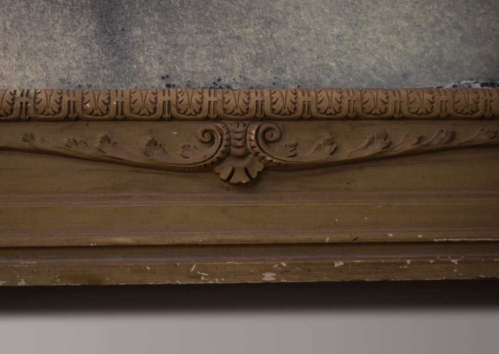 Painted English Overmantel Mirror