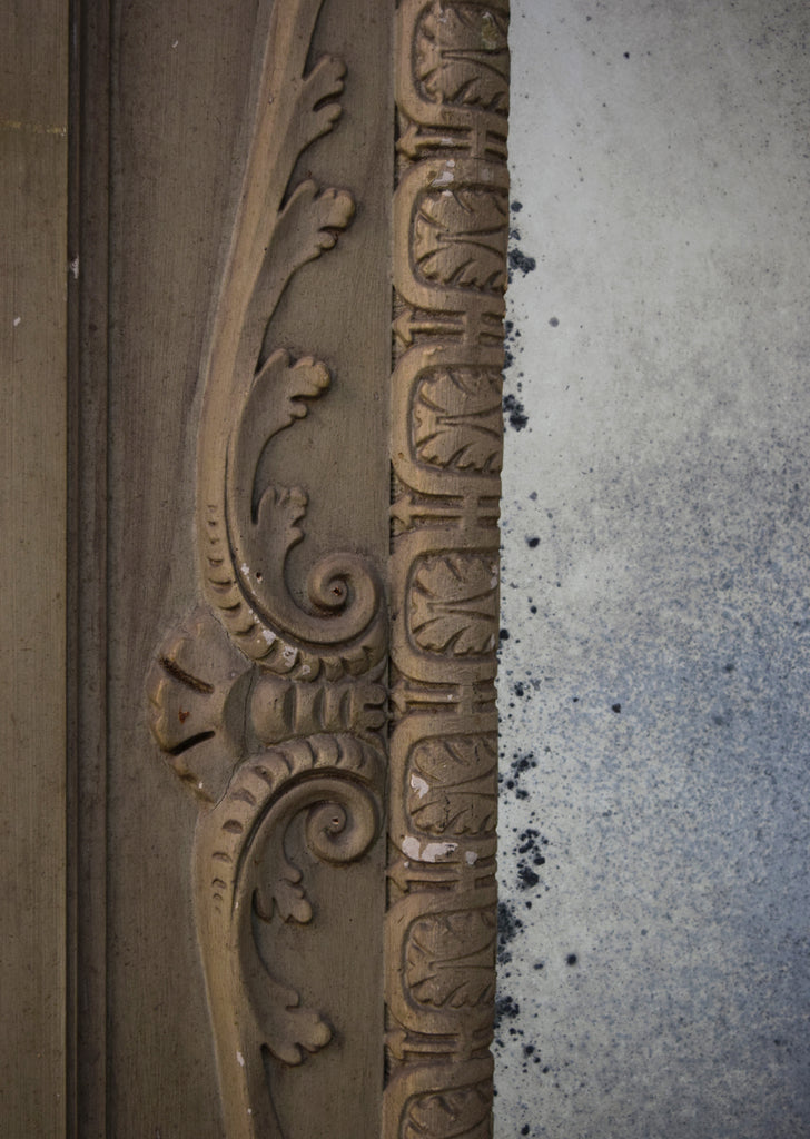 Painted English Overmantel Mirror
