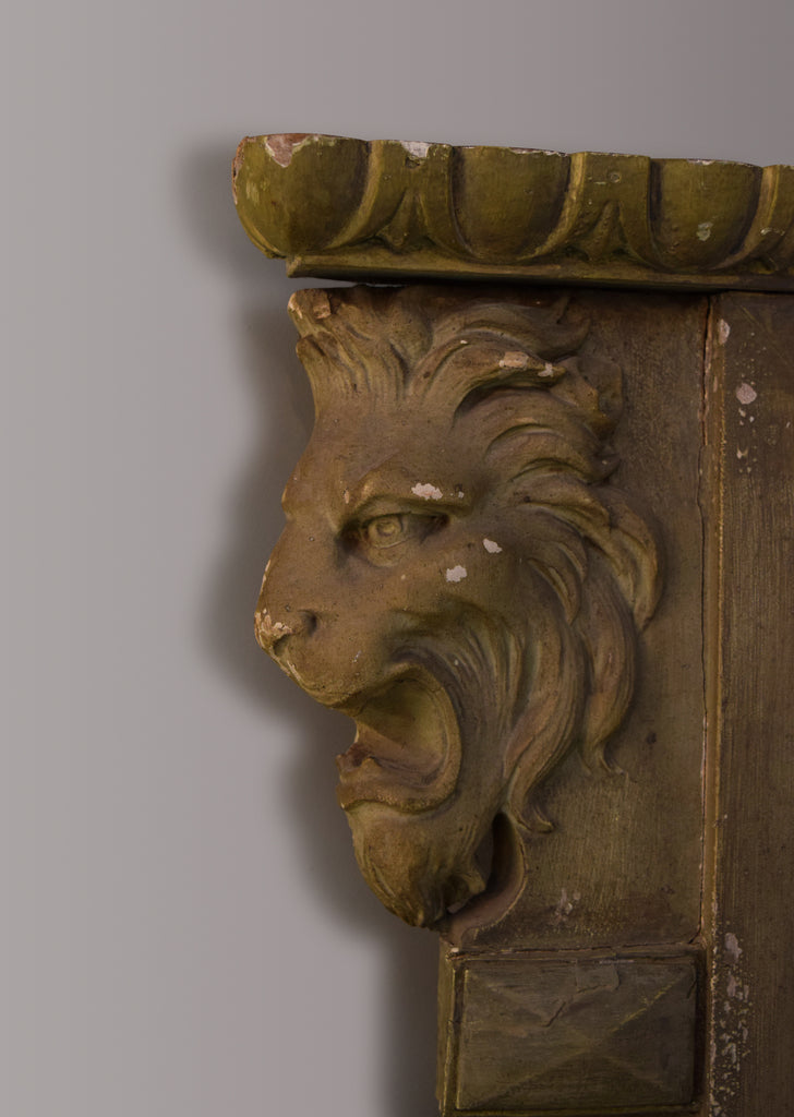 Painted English Overmantel Mirror
