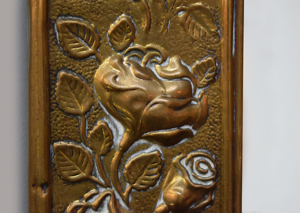 Arts & Crafts Brass Mirror