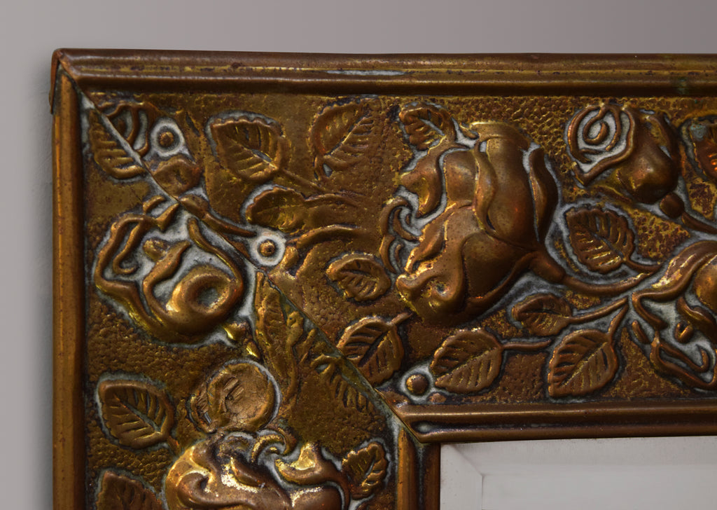 Arts & Crafts Brass Mirror