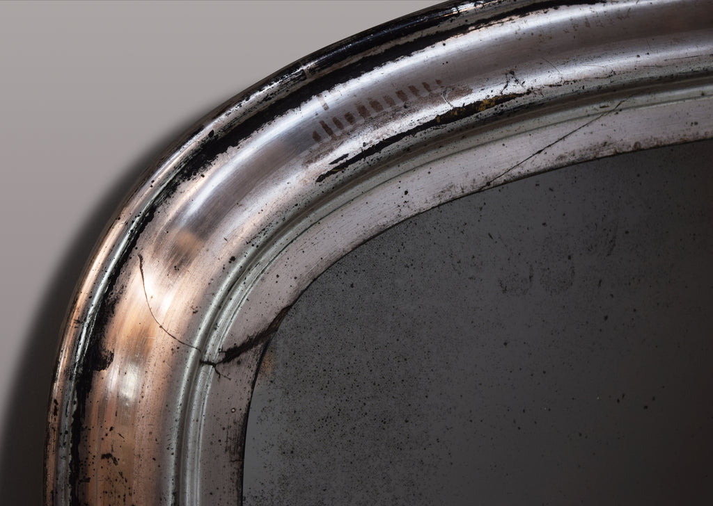 English Silver Gilt Overmantel Mirror