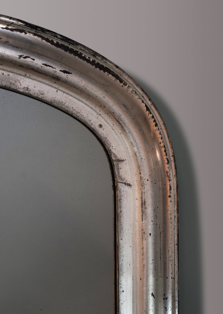 English Silver Gilt Overmantel Mirror