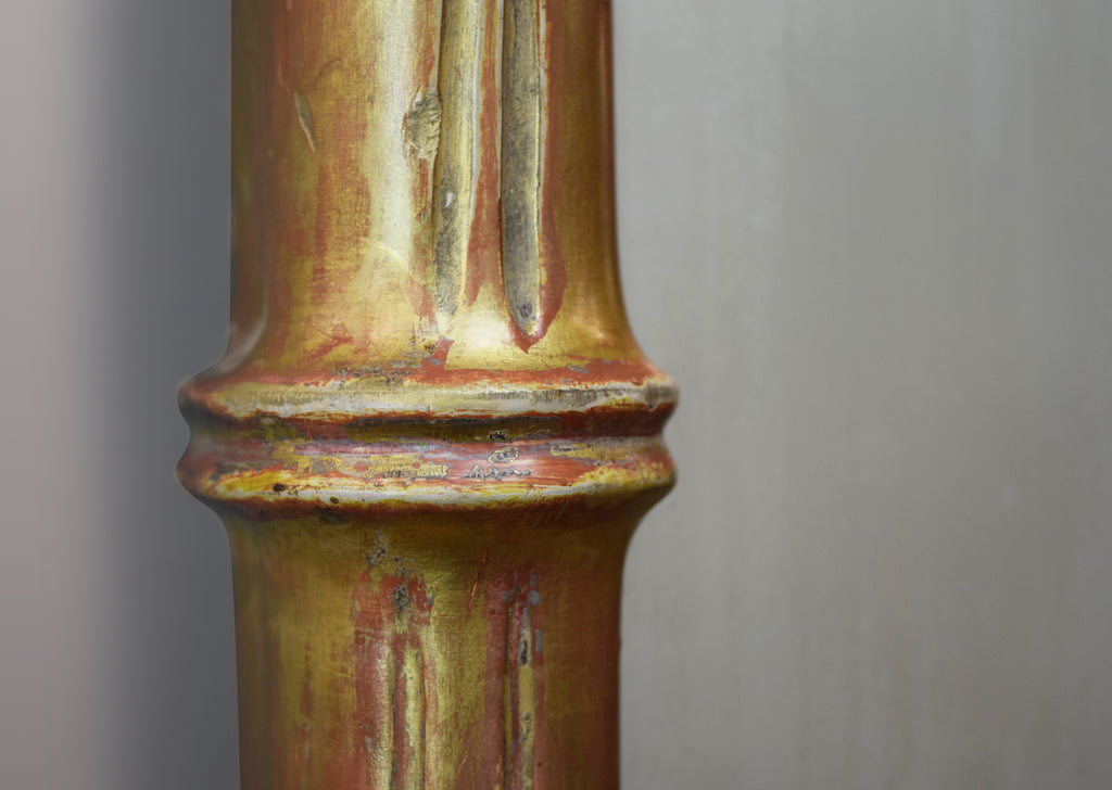 Gilt Faux Bamboo Overmantel Mirror